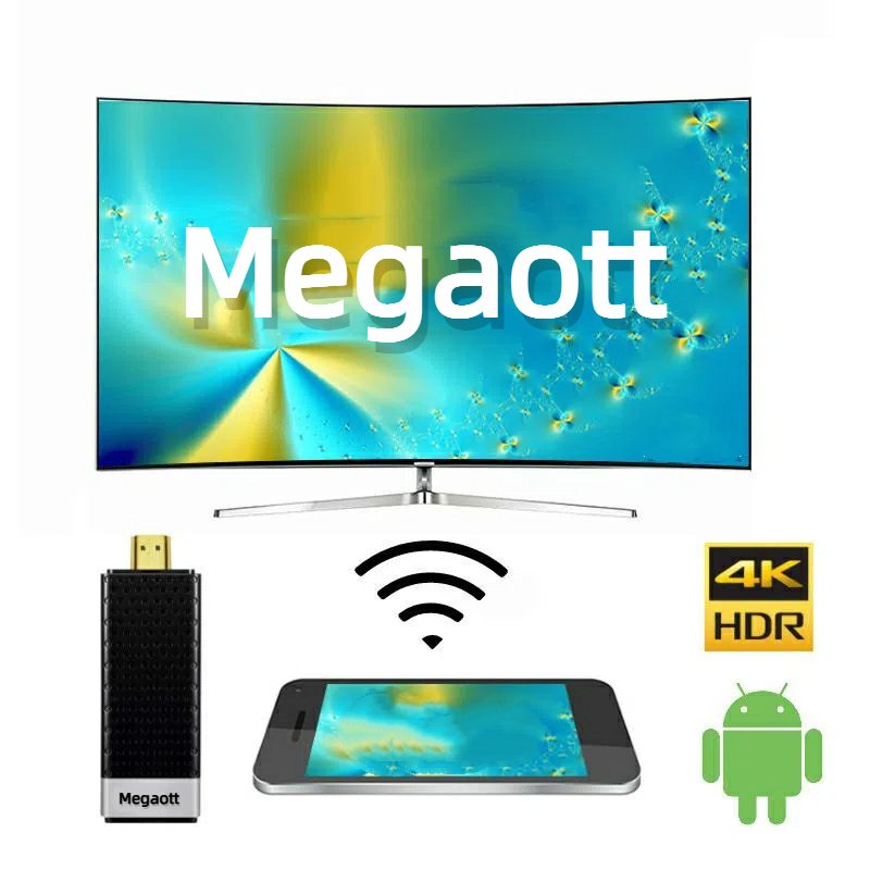 MEGAOTT 4K Android 11 TV Stick Amlogic S905Y4 Quad Core Reseller Free Demo Box Android USB Cable Wire Set Top Box