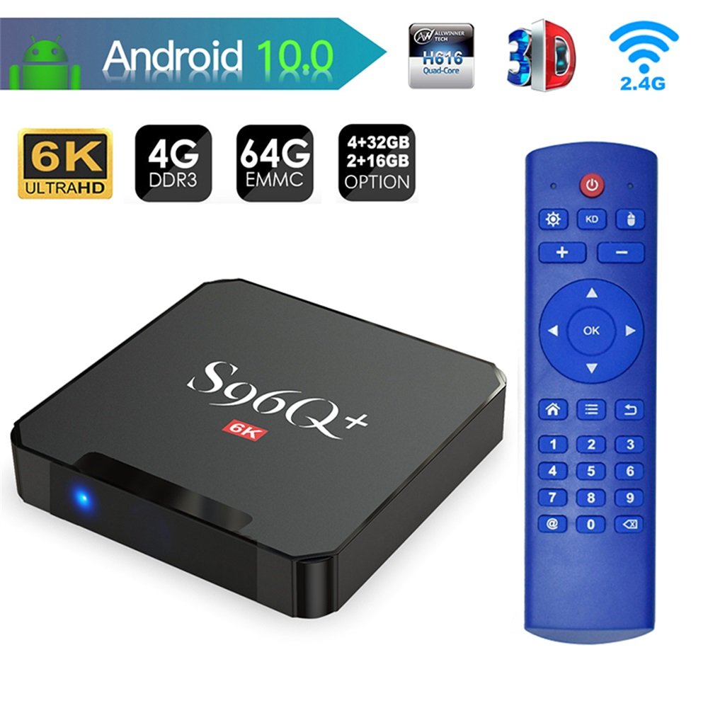 WF factory price S96Q+ allwinner h616 S96Q+ hd 6k tvbox android S96 Q+ smart tv set top box S96 Q +