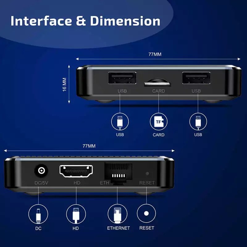 Video Set Top Box X98Q Android 11 4K HD Video Player S905W2 Quad Core TV STB Box 2+16GB 2.4G/5G Dual WIFI Video Set Top Box