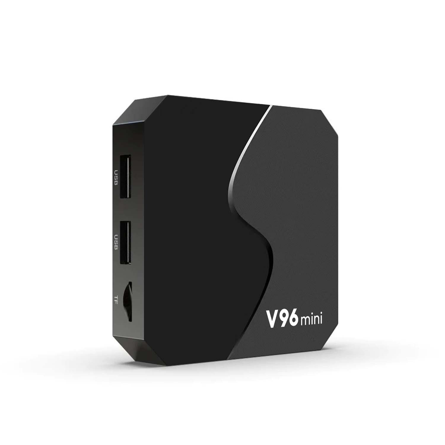 Wholesale price 1 year warranty new V96 mini IPTV box TV box H313 2G8G 2.4+5G WIFI Android TV box V96 mini