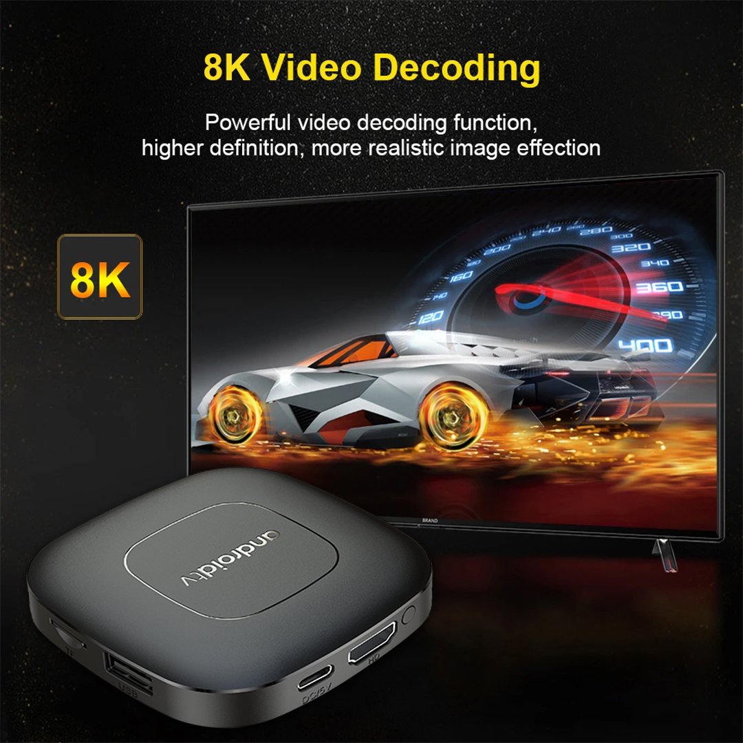 New support 8K Ultra HD Streaming Media Player Smart TV Box Android 13 Quad Core 5G WIFI 4K Set-Top Box Android Tv Box