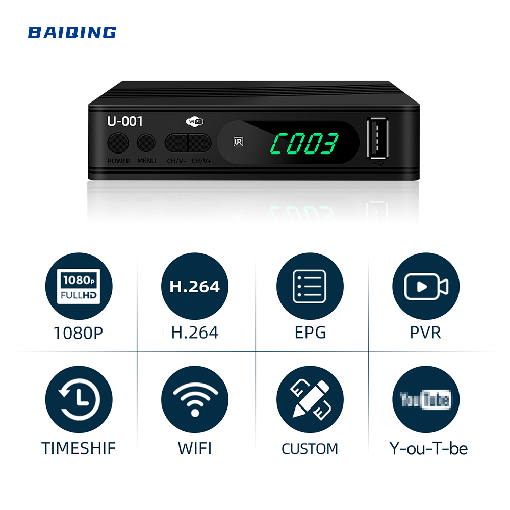 Factory price set-top box Terrestrial TV receiver DVB T2 receiver set top box