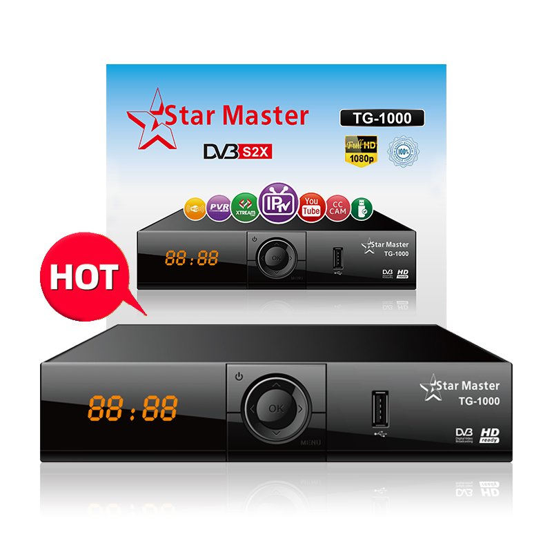 STAR MASTER TG-1000 High Definition Digital Satellite Receiver DVB S2 Decoder Set Top Box