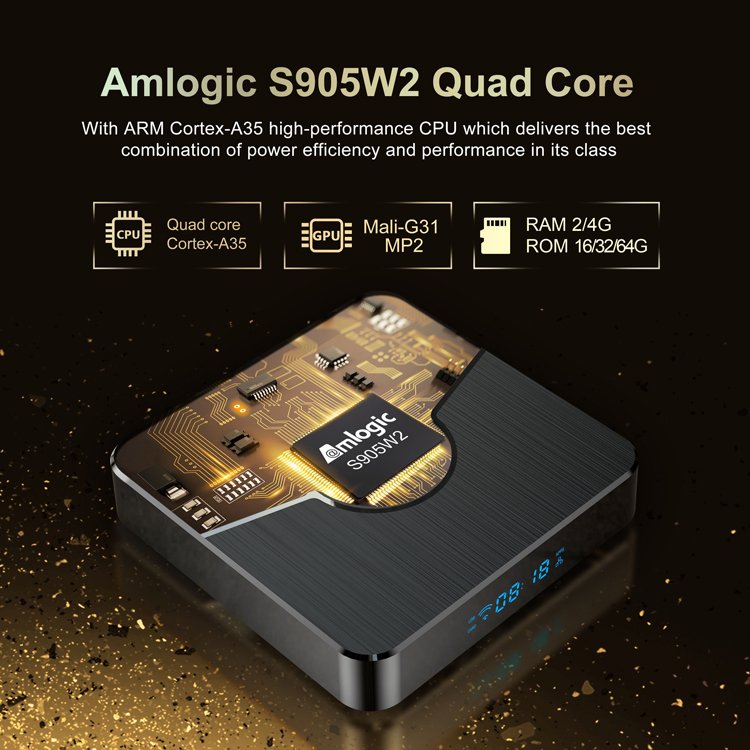 X98 Plus Android 11 TV Box S905W2 2.4G&5G dual wifi 4K Smart Set-Top Box Media Player