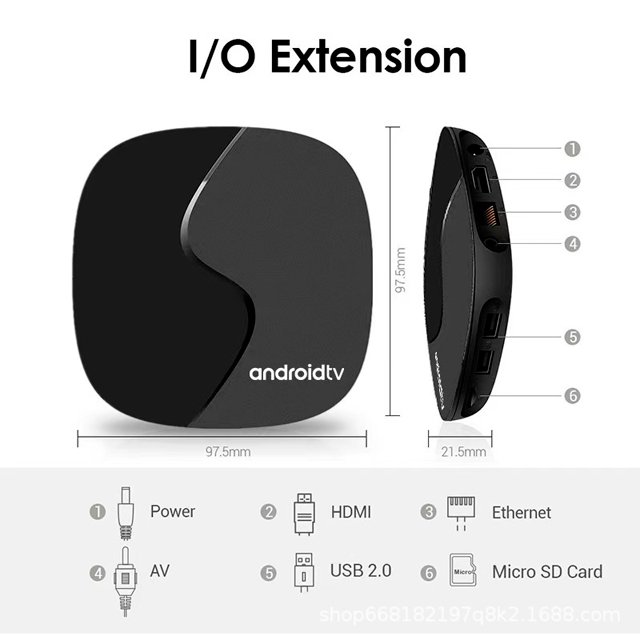High definition TV cross-border V96 TV Box Android box 2+16G 4K dual WIFI Bluetooth voice remote control set-top box