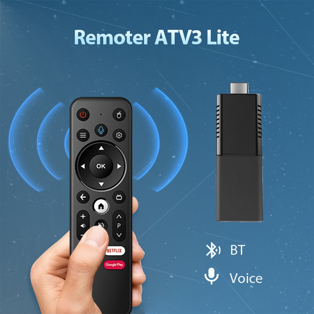 BOXPUT Remoter ATV3 Lite Wireless BT Voice remote control Only Support iATV Q3 H313 android 10 TV Stick Original Remote Control