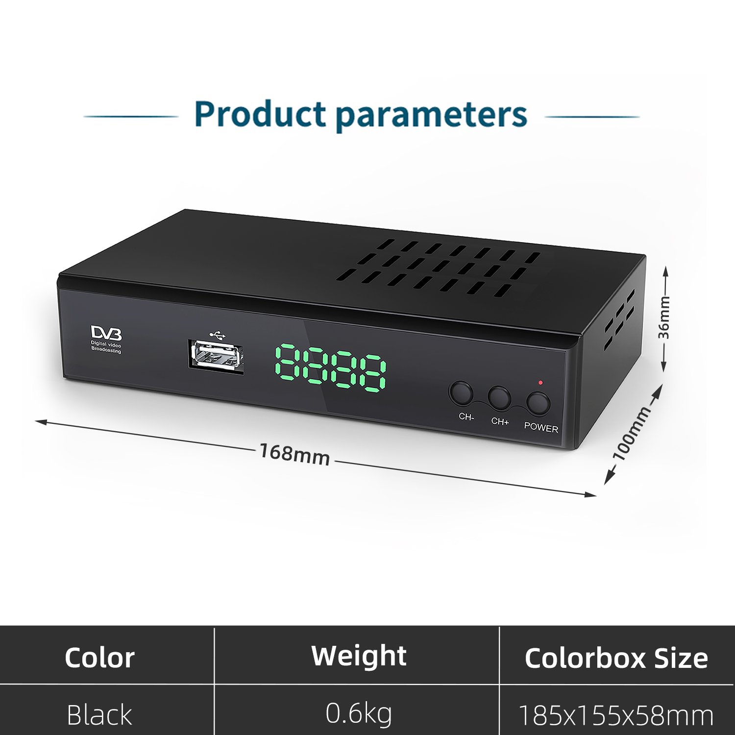 JUNUO TV Receiver Support Full HD 1080P Aerial Amplifier Antenna Indoor digital tv antenna for dvb t2 set-top box