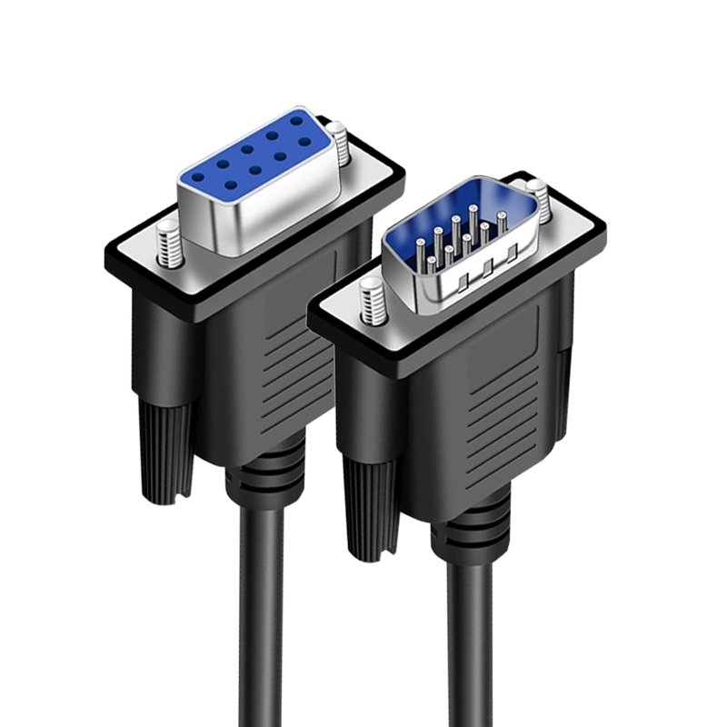 Female to Female RS232 9-Pin Serial cable Cross contact nickel plated F-F DB9 9-Pin cable 0.5M 1M 1.5M 3M 5M 10M for PC POS