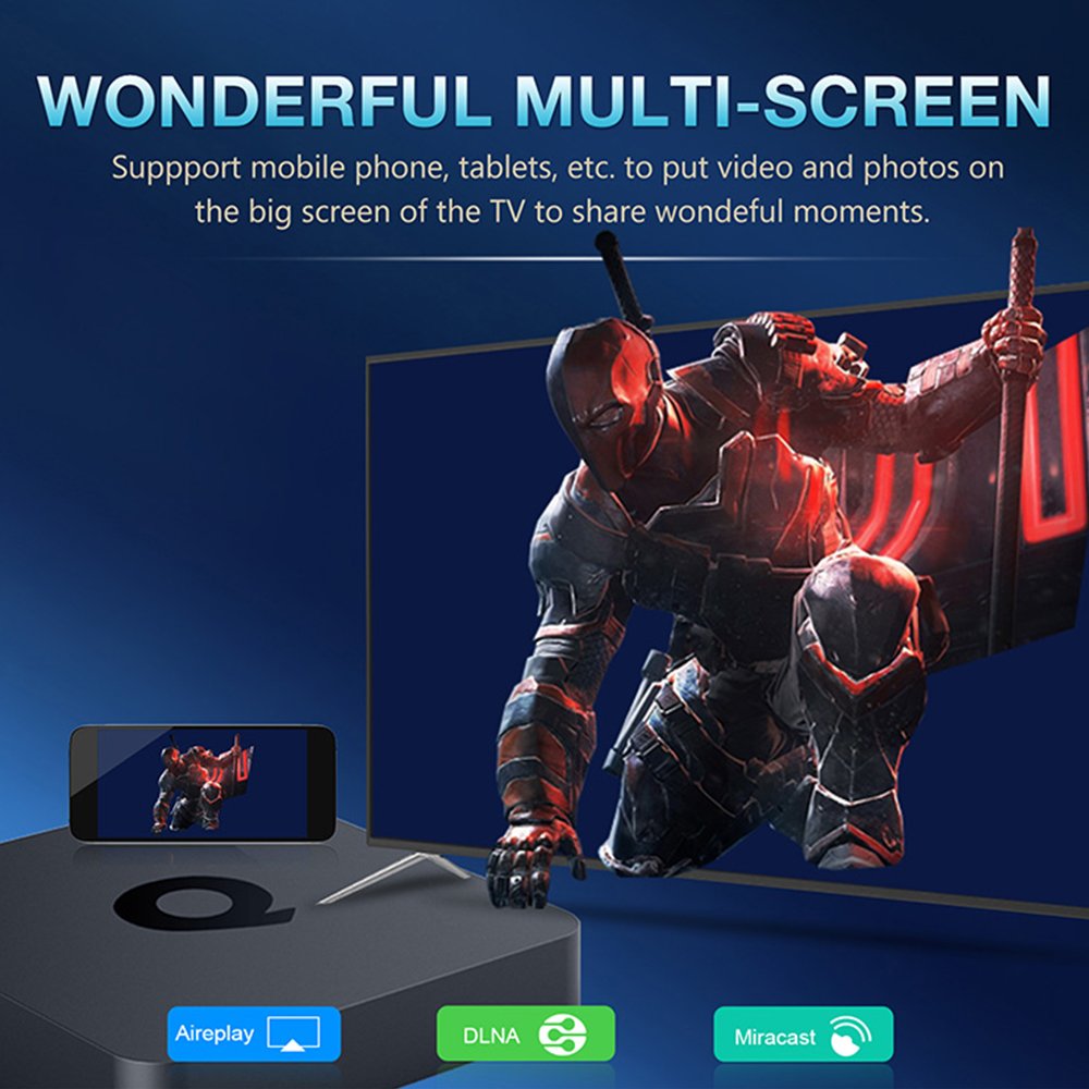 TV Box Android 10 Q1 ATV Allwinner H313 Quad Core 5G Wifi 4k 2GB/16GB smart tv android box Set-Top Box with Voice Remote