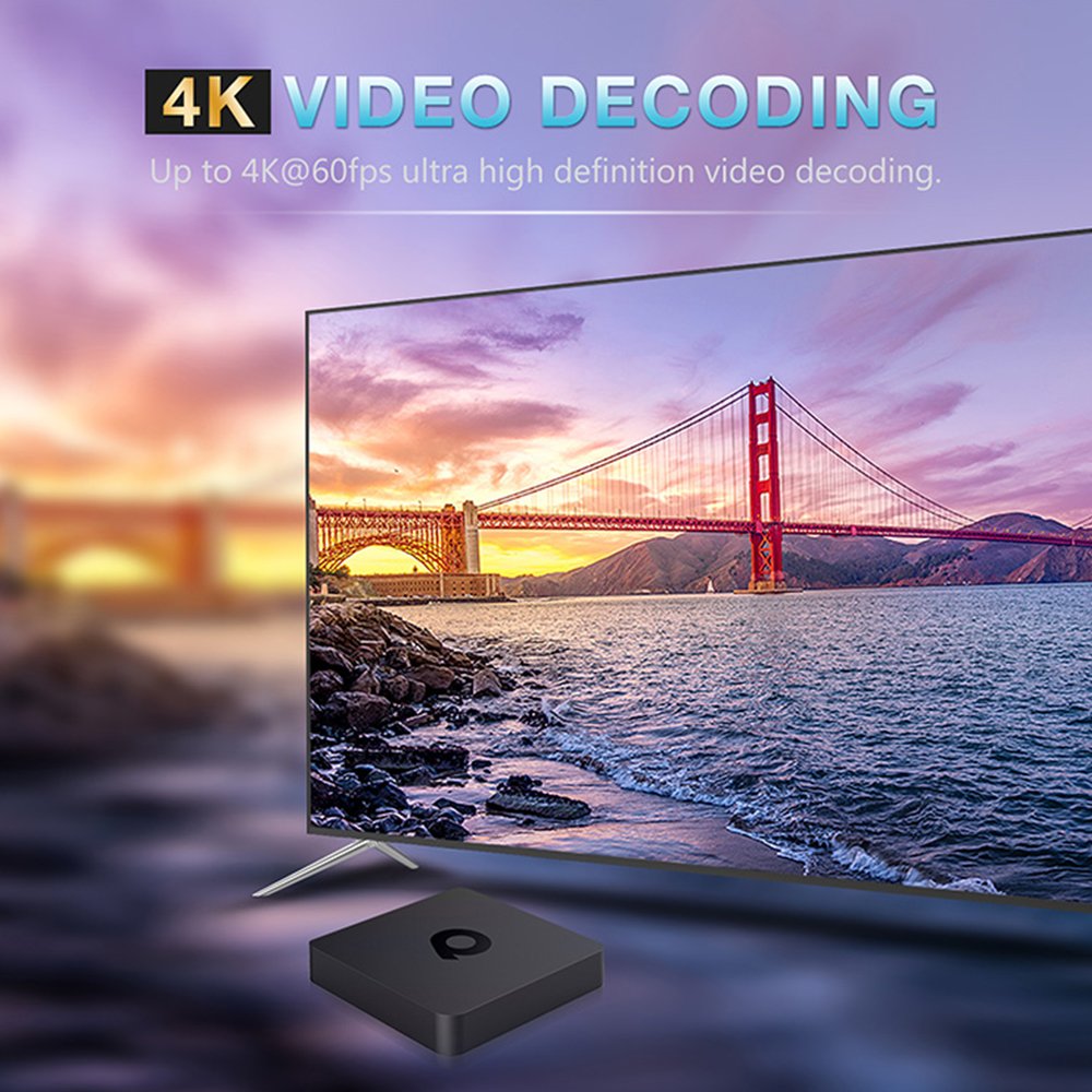 TV Box Android 10 Q1 ATV Allwinner H313 Quad Core 5G Wifi 4k 2GB/16GB smart tv android box Set-Top Box with Voice Remote