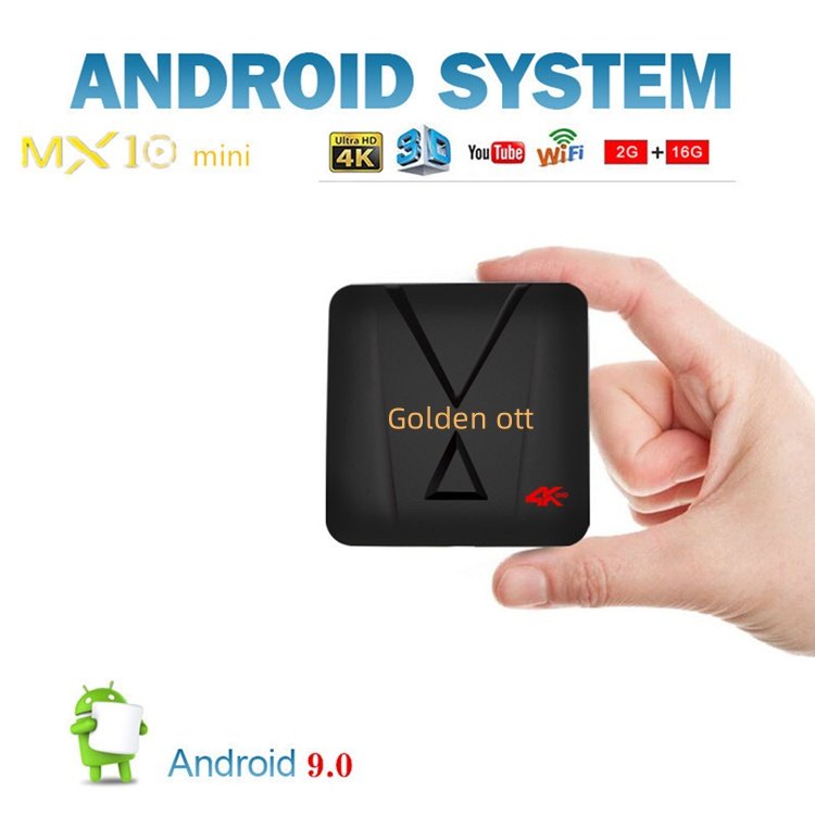 MX10 Mini Android 9.0 TV Box RK3328 Quad-Core 2.4G Remote Control 4K HDR Smart set-top box Media Player no box