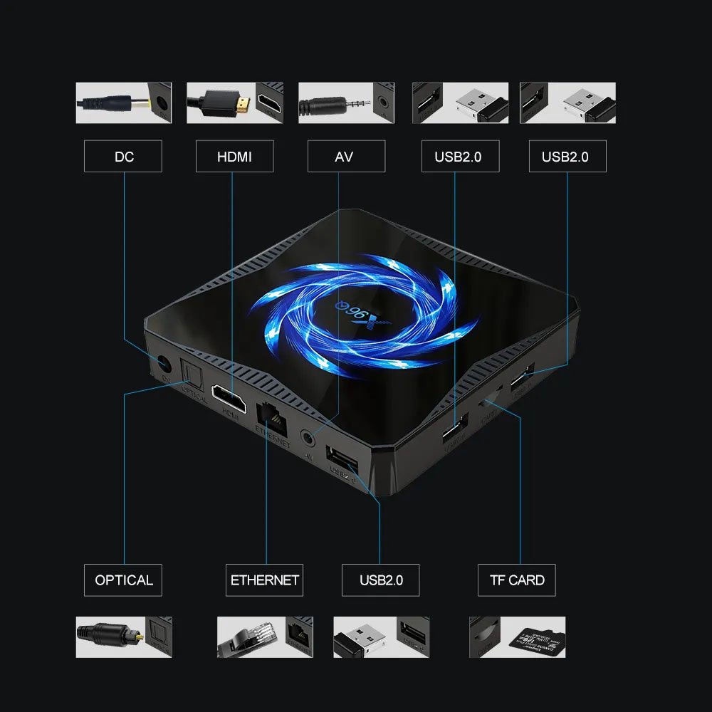 Factory Latest X96Q Max Android Streaming 4K Ott TV Box 4GB 32GB 5G Wifi Smart Media Player OTA Update Free Show Set-top Box