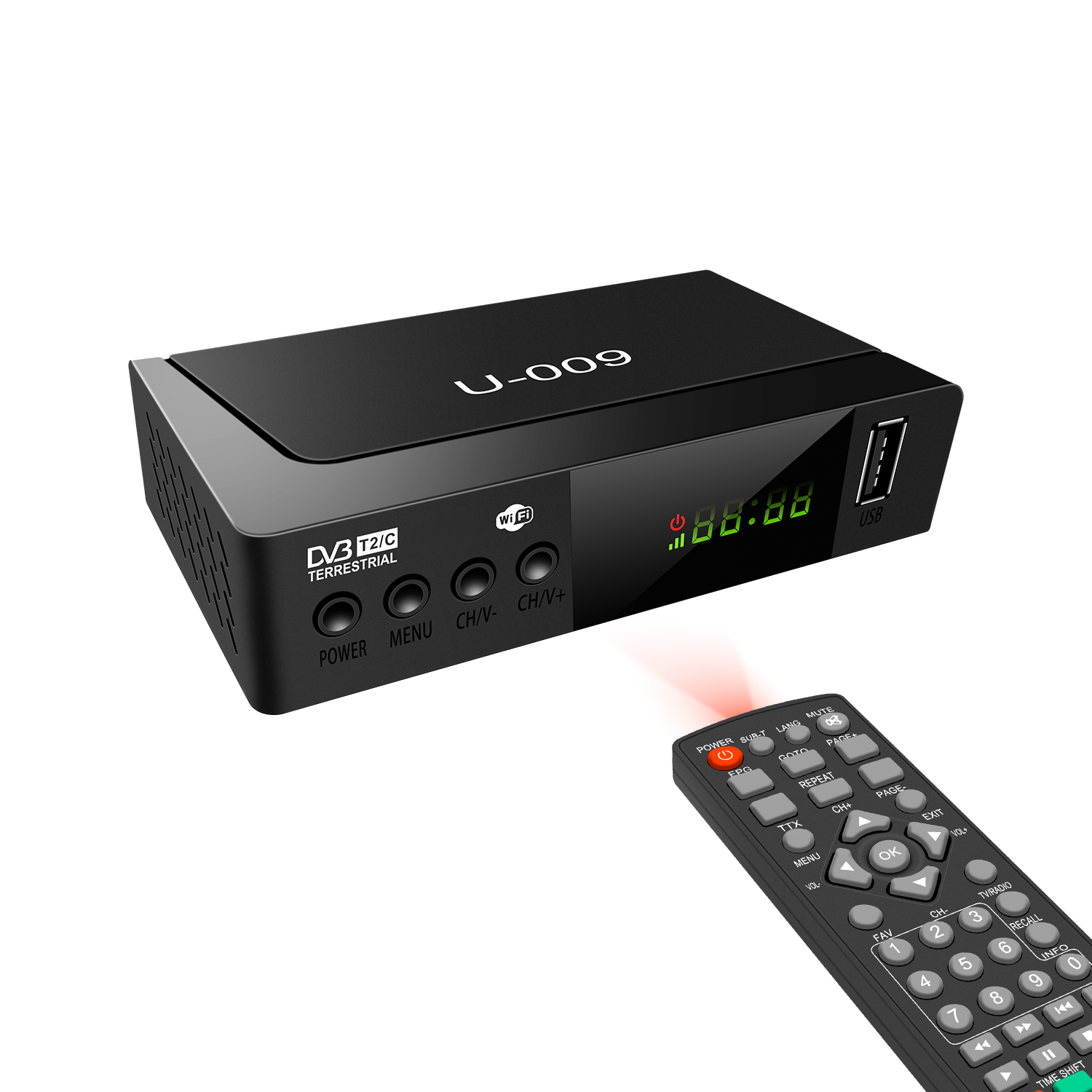 Factory Digital TV cable Receiver Customized Support WIFI DVB T2 set top box
