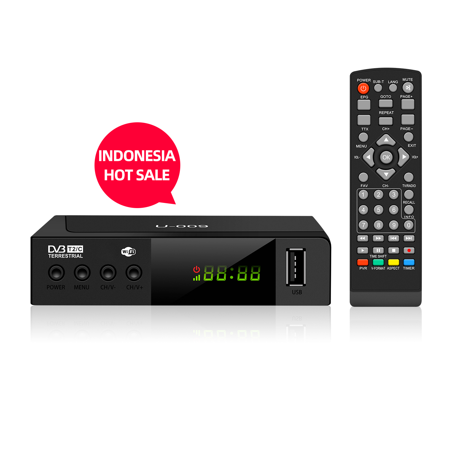 Factory Digital TV cable Receiver Customized Support WIFI DVB T2 set top box