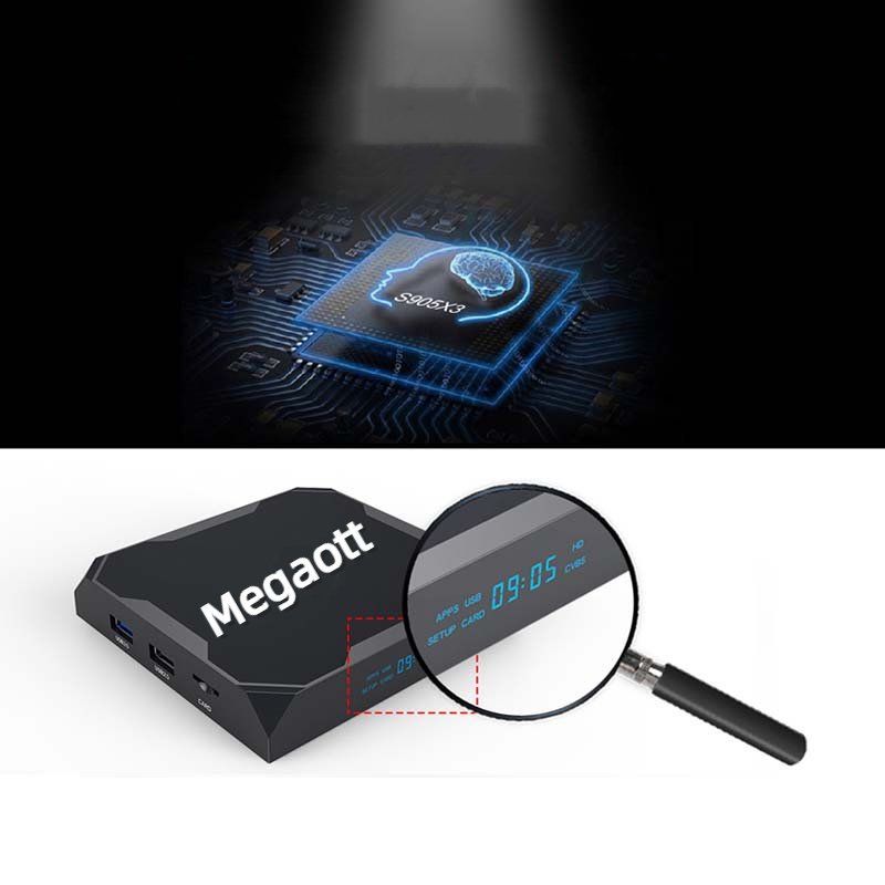 Hot Megaott Android 10 TV Box Allwinner H6 Quad Core Smart TV Code Box Free Try 4K Reseller Price Set Top Box