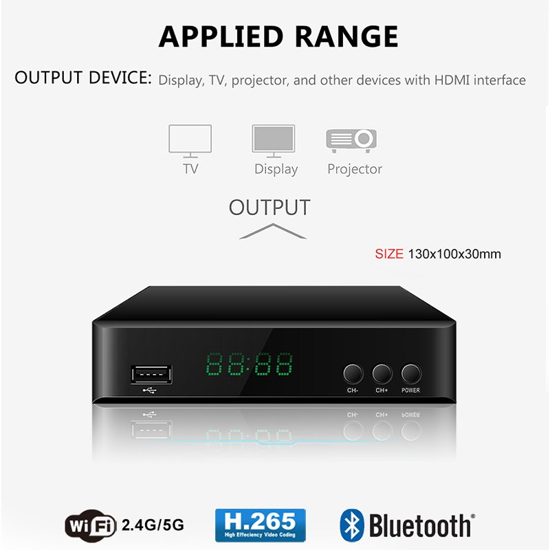TDX Best Selling satfinder combo dvb s2 dvb t2 dvbc h265 set-top box