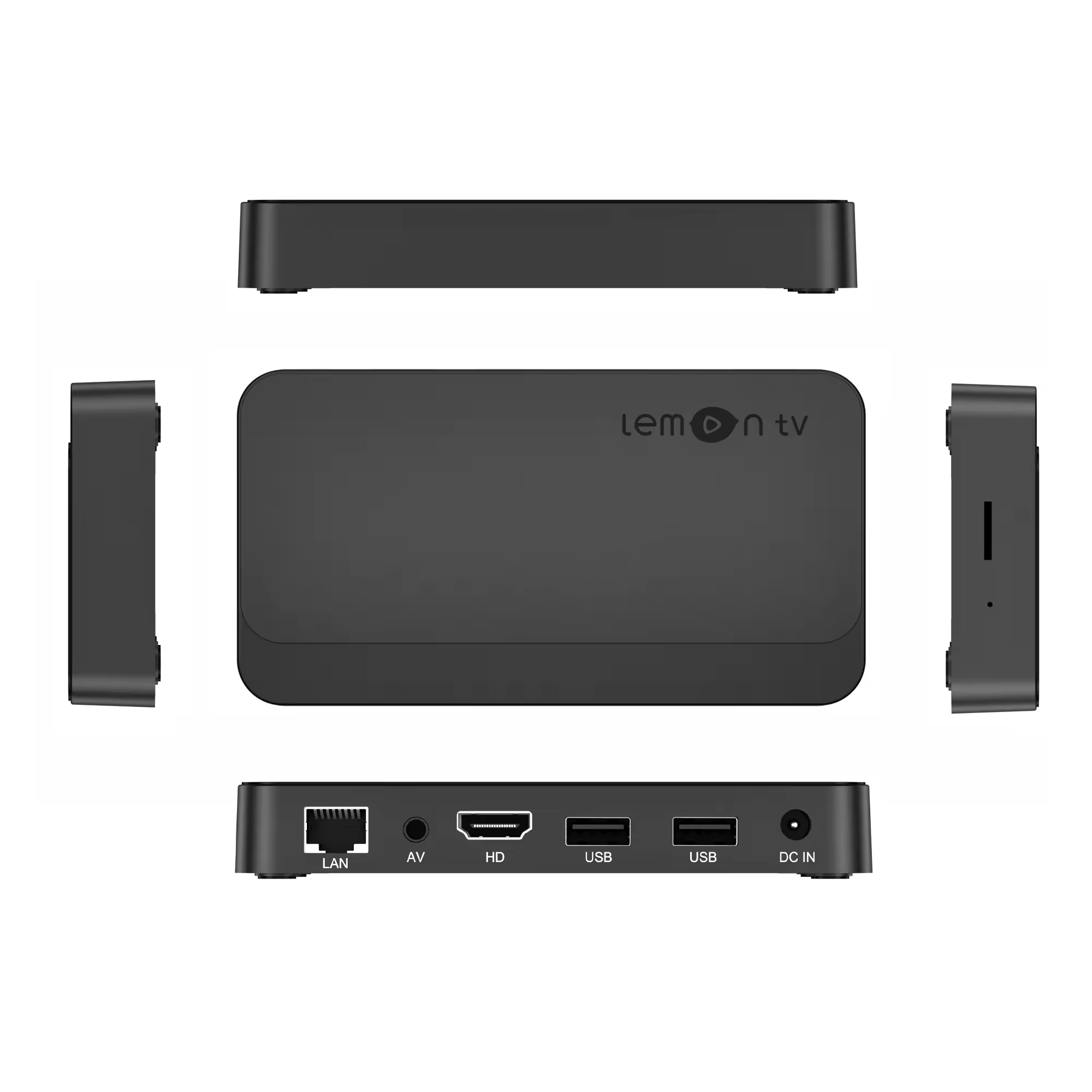 Lemon TV Box 4K Android TV Box Android 10 2GB 8GB Dual Band 2.4GHz+5GHz WIFI6 BT Remote Lemon TV Smart Set Top Box