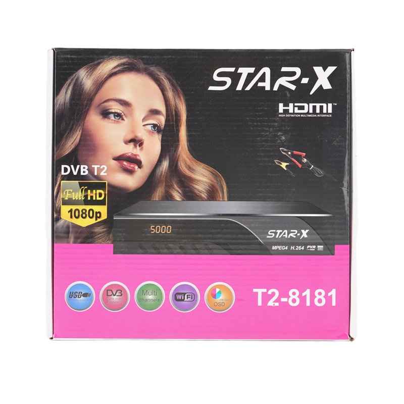 STAR-X T2-8181 cable tv set top box mini dvbt2 set box decoder