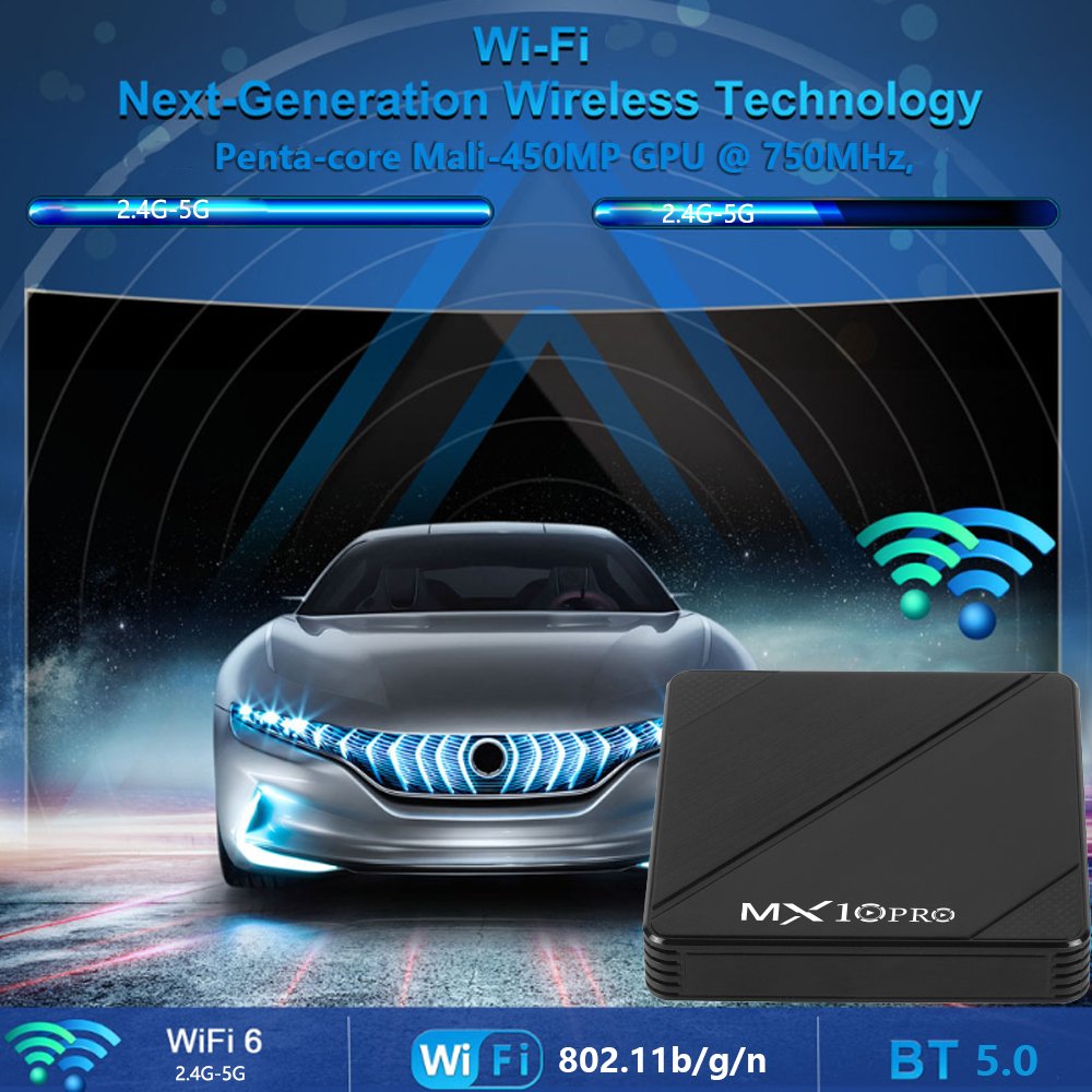 Topleo 2024 mx10 tv box android internet 4k smart mx10 box tv android 13 set top box