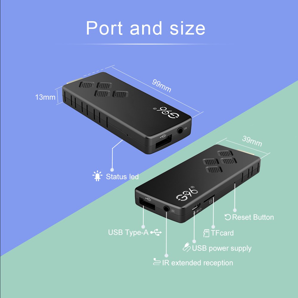 Best cheap NEW G96 TV stick IPTV box Google ATV version Android 10 with BT Set Top Box IPTV boxes 2G16G IR control