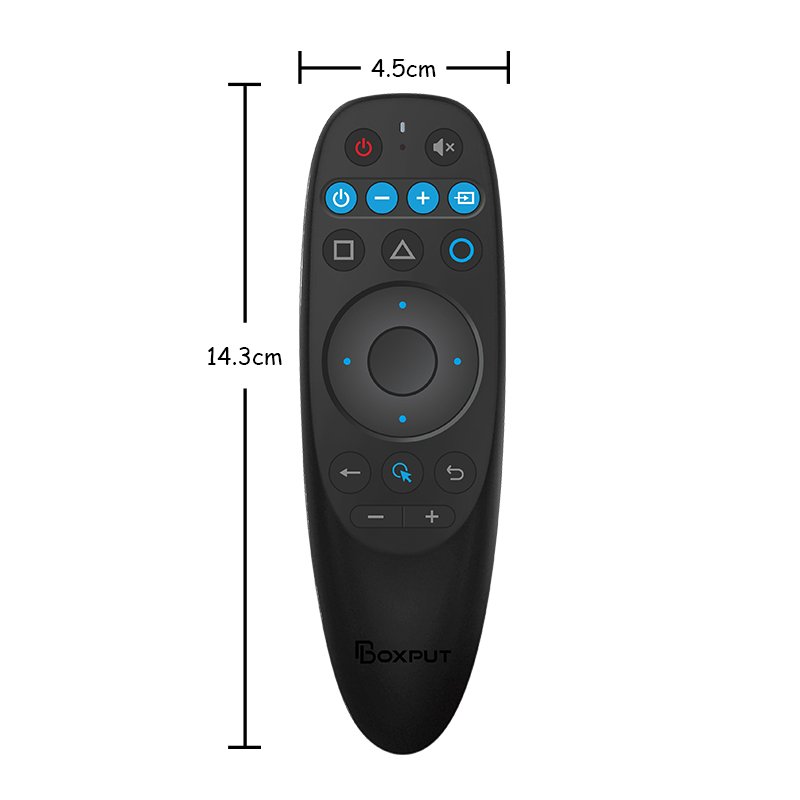 BOXPUT BPR2S Plus 2.4g BT Wireless dual mode Air Mouse Remote Control 6 Axis Gyro Voice IR Learning OTA for Android Smart TV Box