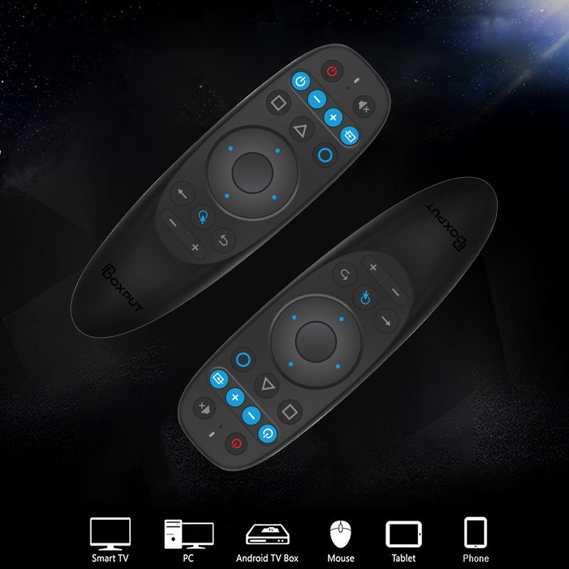 BOXPUT BPR2S Plus 2.4g BT Wireless dual mode Air Mouse Remote Control 6 Axis Gyro Voice IR Learning OTA for Android Smart TV Box