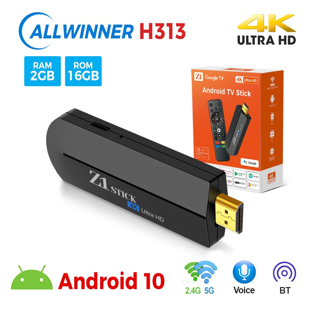 2024 Factory lowest price iptv box subscription Android 12 OTT HD 4k set top box TV Z1stick