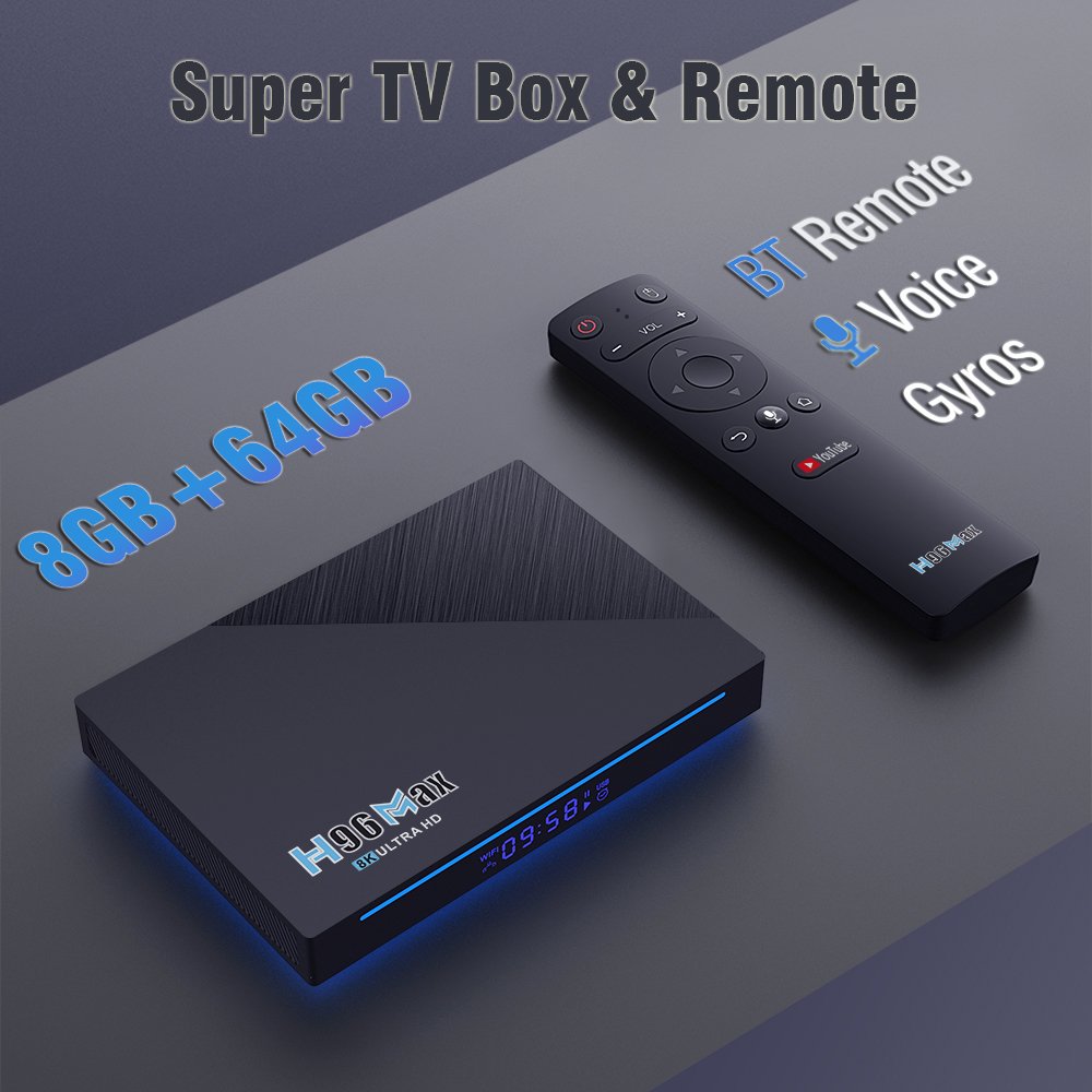 B2B original factory H96 max Rk3566 Hot-selling OTT Tv box dual wifi 2.4G 5G AV play games smart set top box