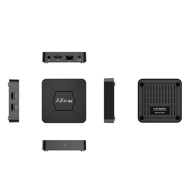 Q5 Cross border ATV Voice TV Box 4K HD Android Set Top Box Dual WIFI Bluetooth 2+8 Network Player
