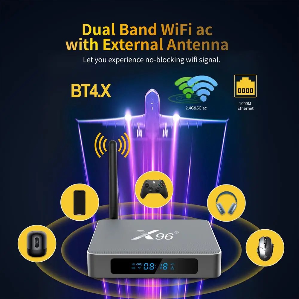 2024 New Stable Premium 4K Set Top Box 2+16GB World OTT Android Smart IPTV Megaott Box