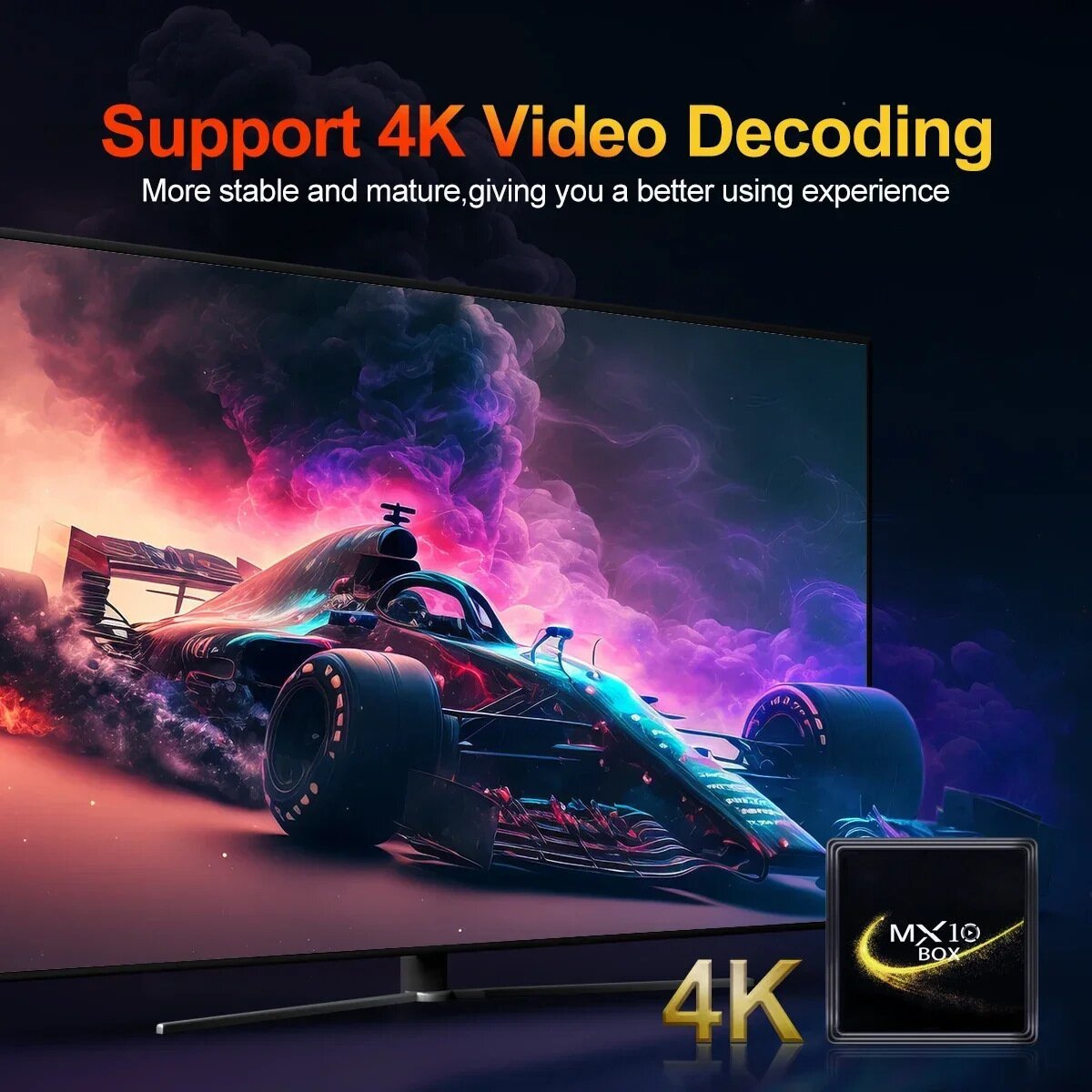MX10 BOX TV BOX set-top box Android 13 Bluetooth network TV player 4K 5G WIFI connection Media Player