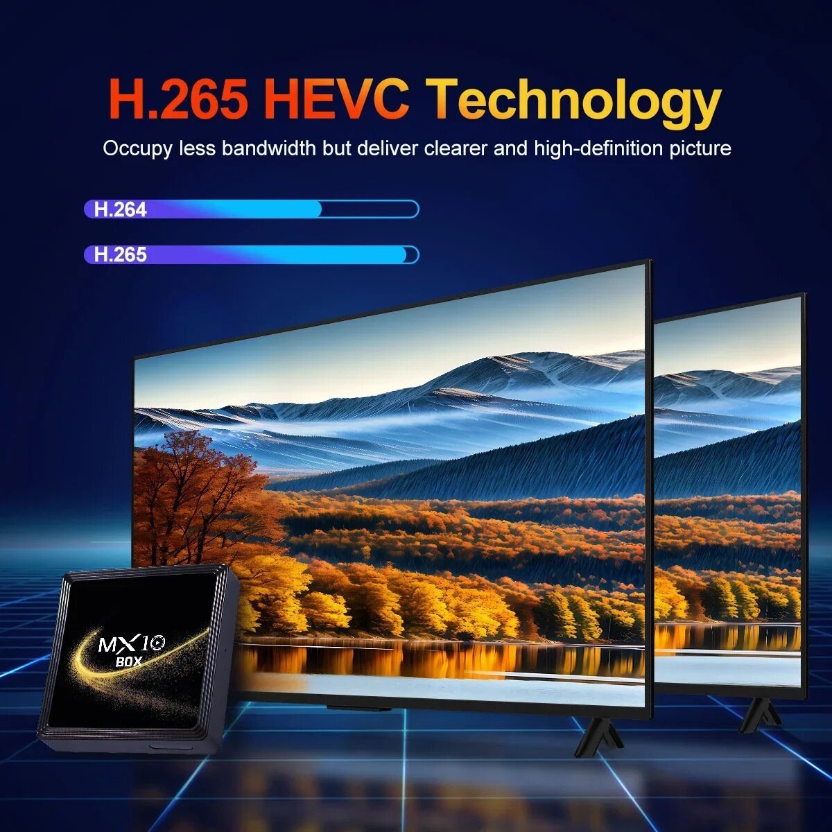 MX10 BOX TV BOX set-top box Android 13 Bluetooth network TV player 4K 5G WIFI connection Media Player