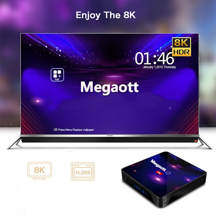 Megaott TV Android Box S905X3 Quad Core Stable Free Demo Box Android Reseller Price Set Top Box