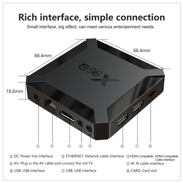 X96Q Android Box Allwinner H313 Android 10.0 X96Q Support Wifi 2.4G 1G8G 2G16G Media Player 4K Set Top Box
