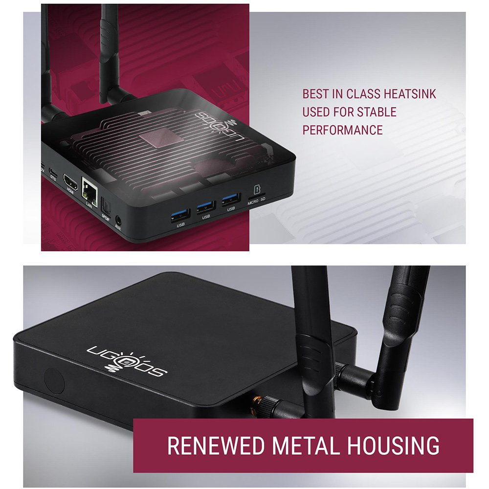 UGOOS AM8 set-top box Android 11.0 TV BOXAmlogic S928X-J LPDDR4 AV1 WiFi6E BT5.3 1000M LAN 8K Media Player BT Voice Remote