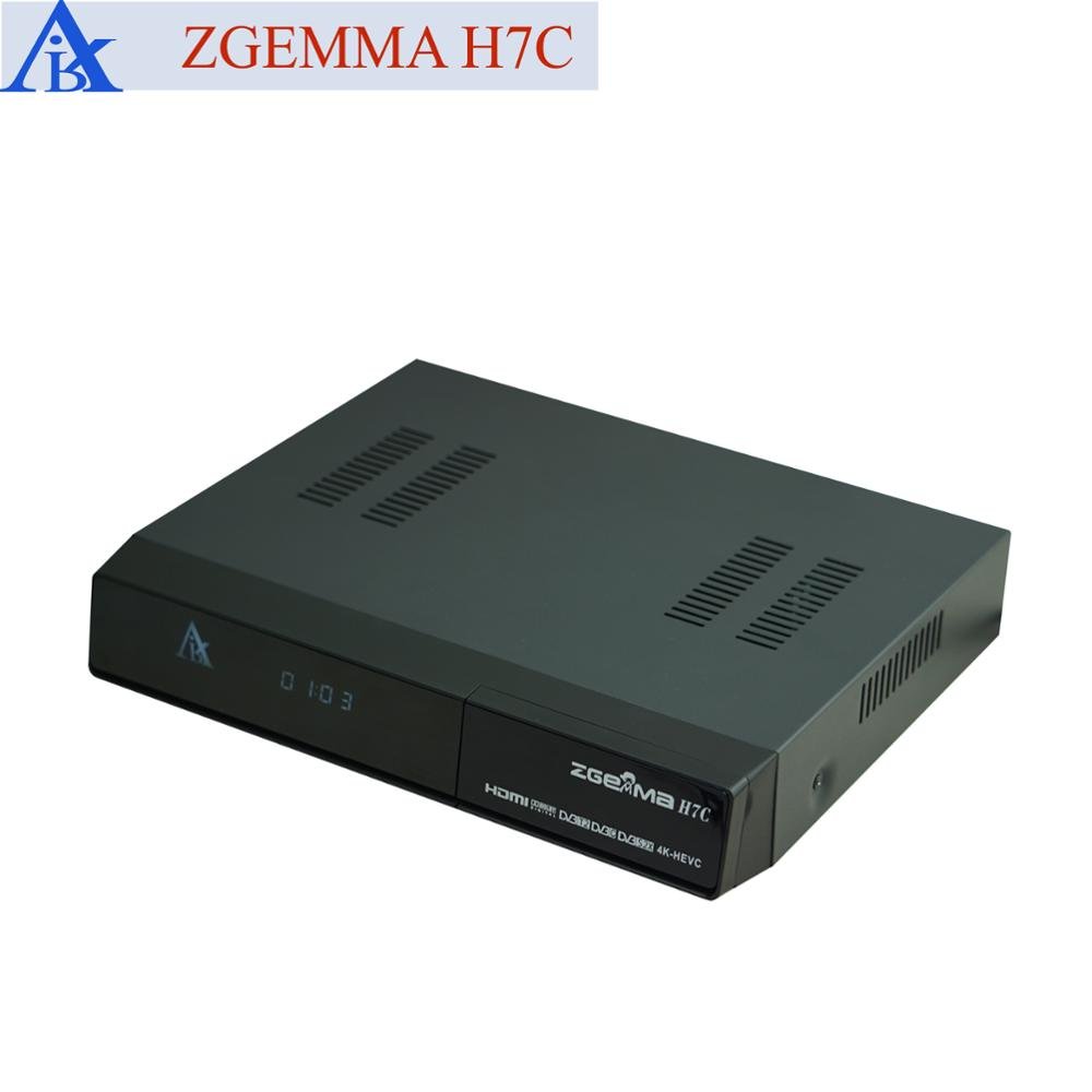 ZGEMMA H7C Satellite Tv Receiver DVB-S2/S2X+2*DVB-T2/C Triple Tuners Equipped with Enigma2 Linux Operating System Set Top Box