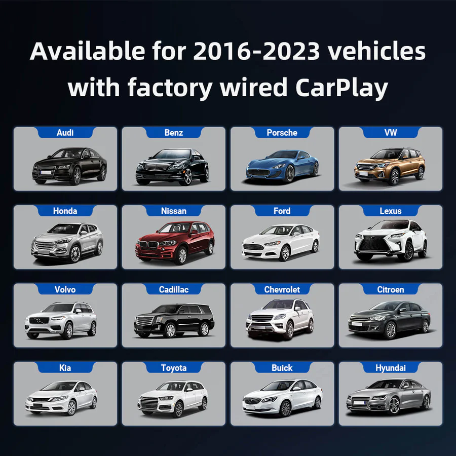 Ottocast Play2video Wireless Carplay Android Auto 4 In 1 box With USB Port Support Youtube Netflix