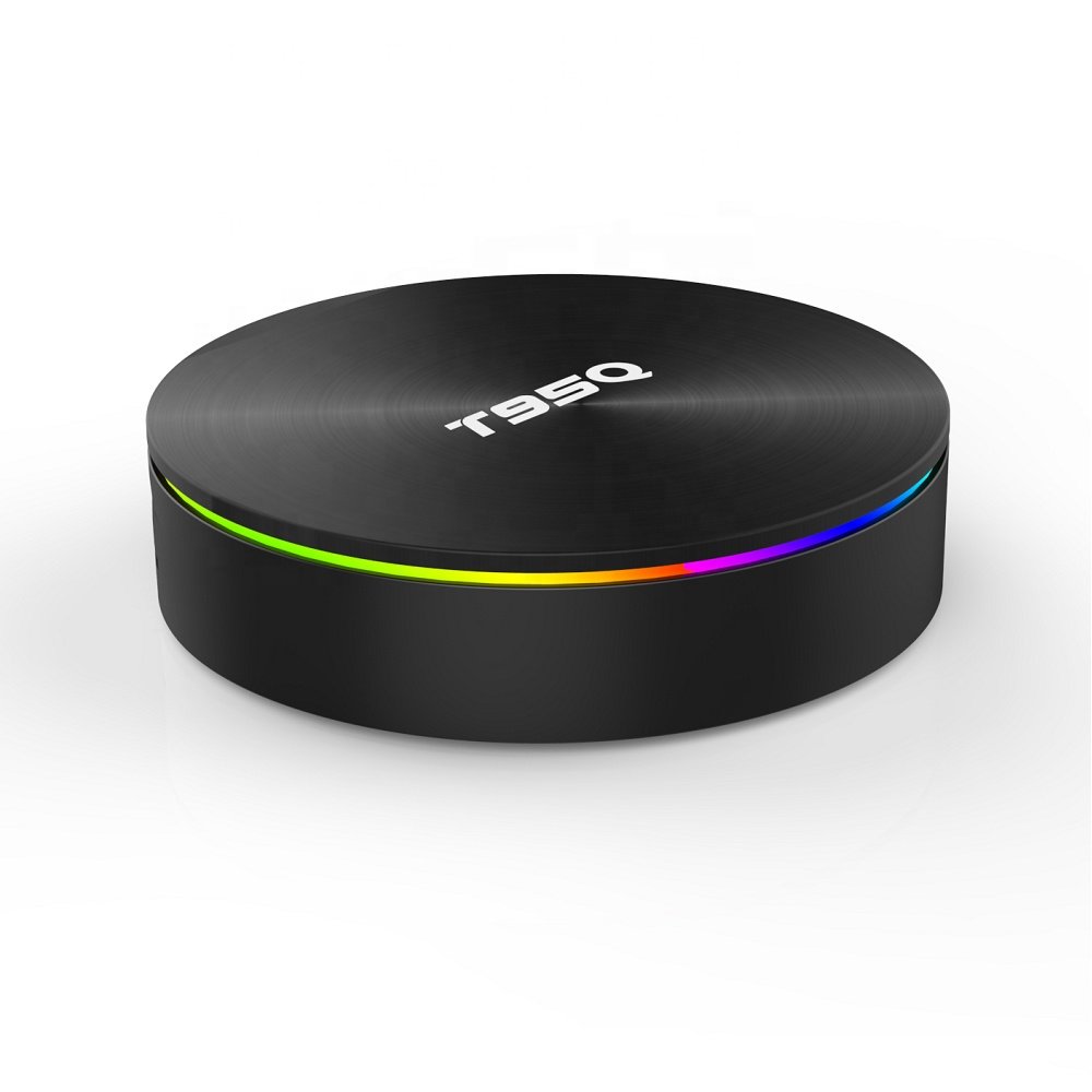 T95Q Smart TV Box with S905X3 Quad core Android 9.0 support Blue tooth 4.0 set top box 4K resolution