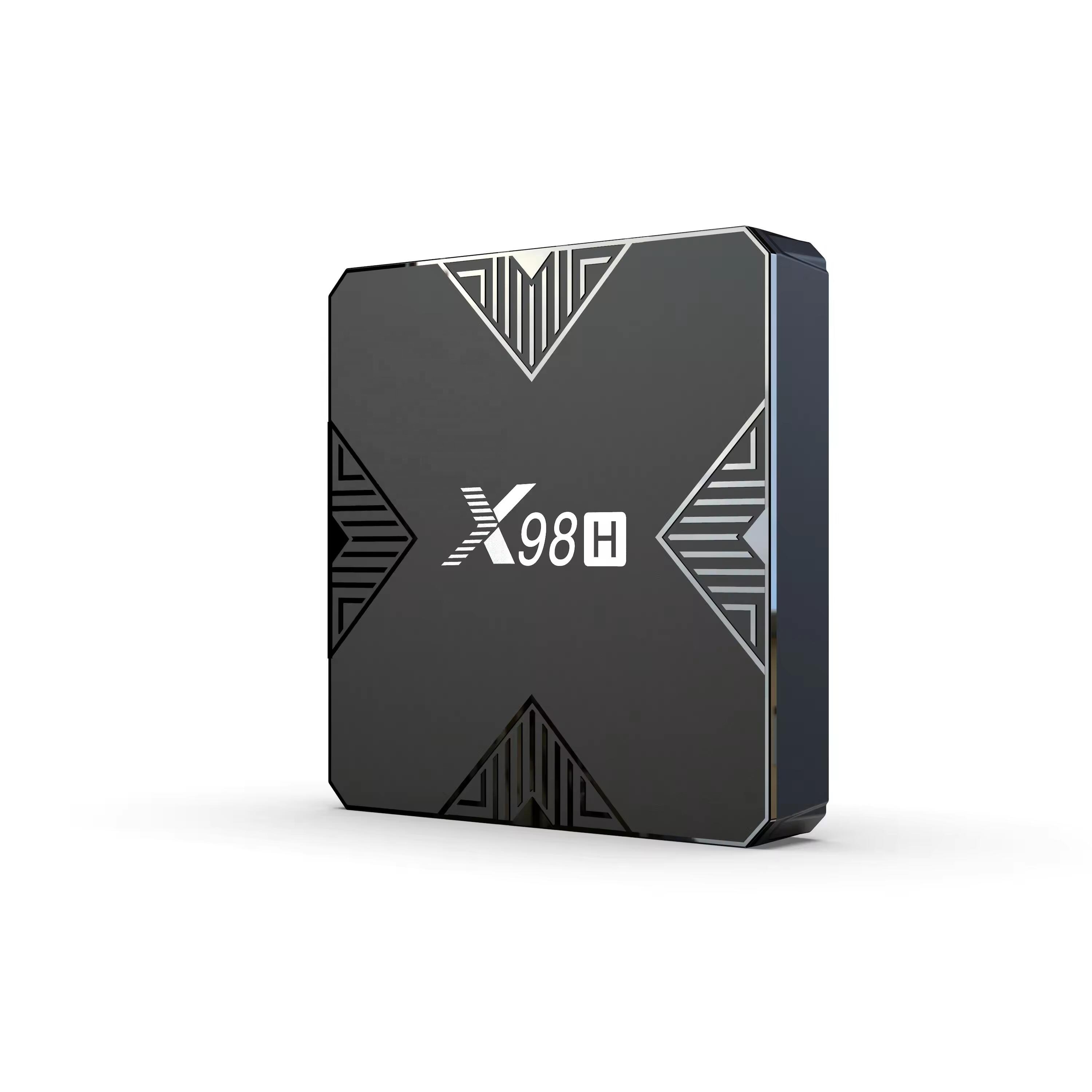 Original factory X98H 4gb 32gb Android 12 Tv Box Allwinner H618 2.4G/5Ghz Wifi cable Smart Set top Box X98H