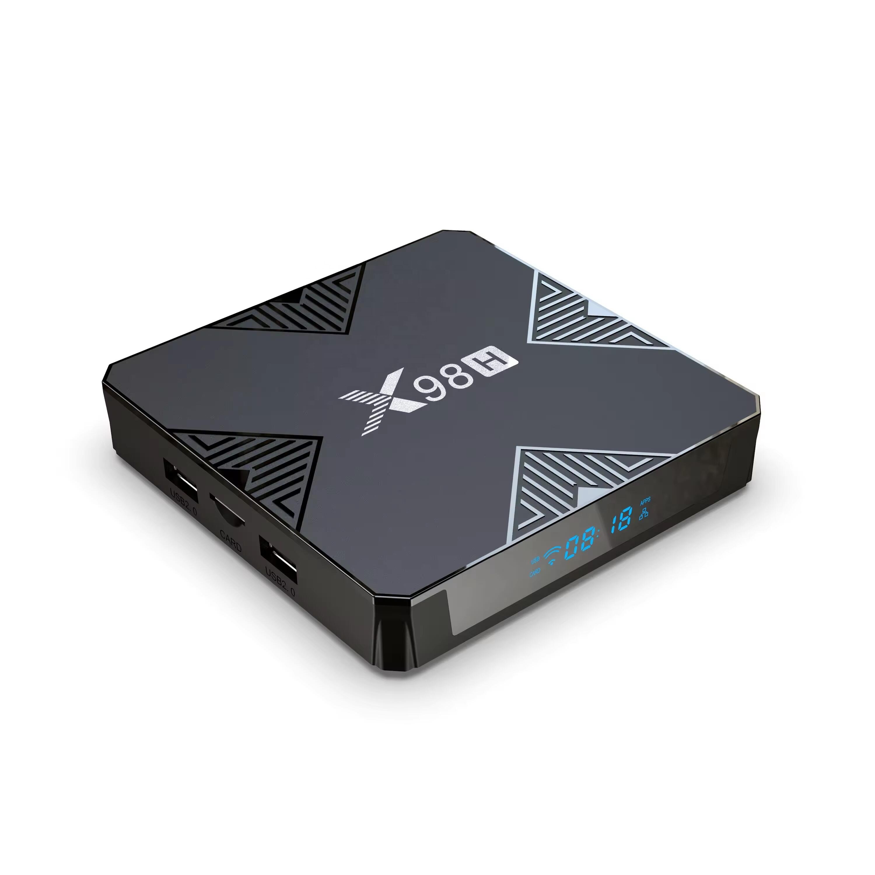 Original factory X98H 4gb 32gb Android 12 Tv Box Allwinner H618 2.4G/5Ghz Wifi cable Smart Set top Box X98H