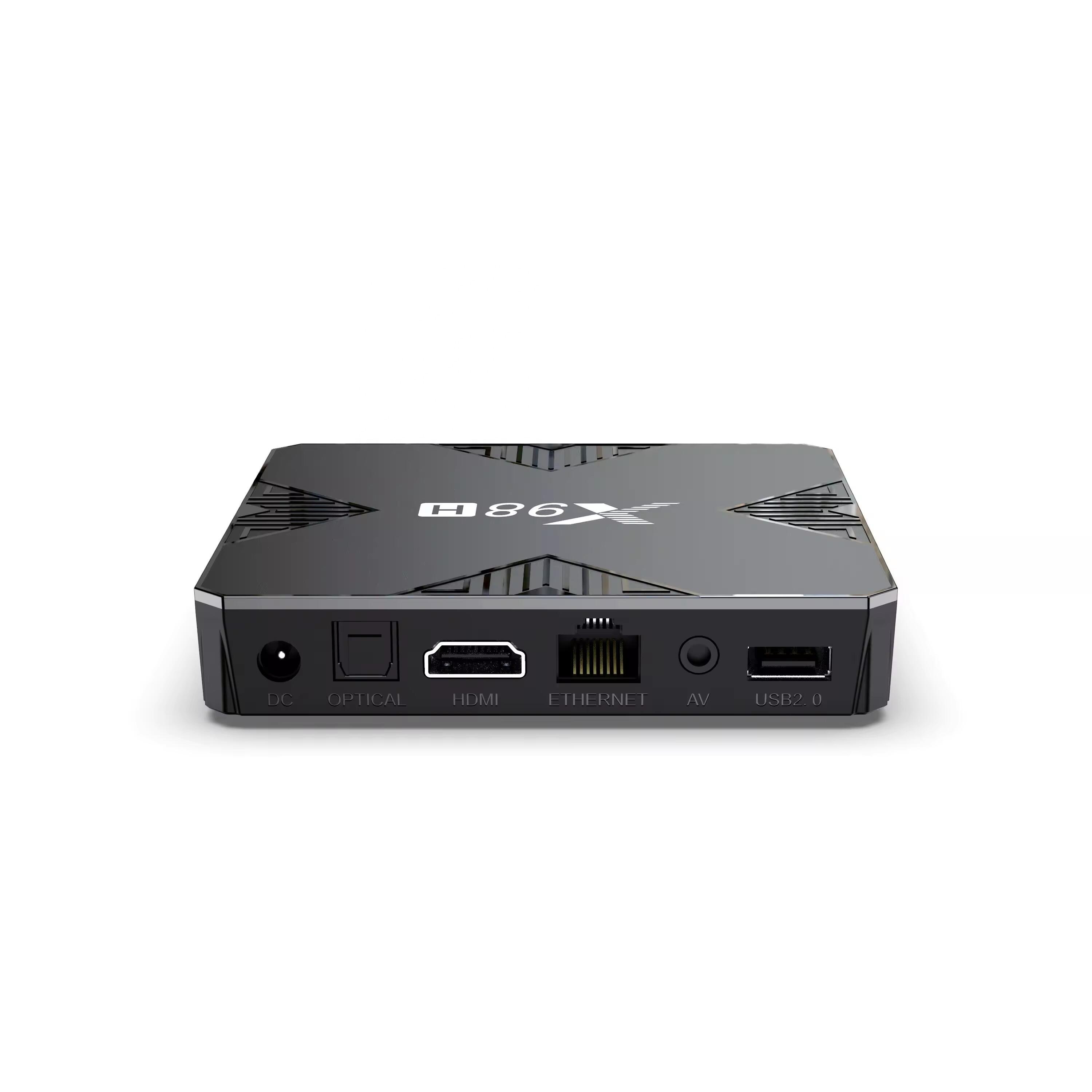 Original factory X98H 4gb 32gb Android 12 Tv Box Allwinner H618 2.4G/5Ghz Wifi cable Smart Set top Box X98H