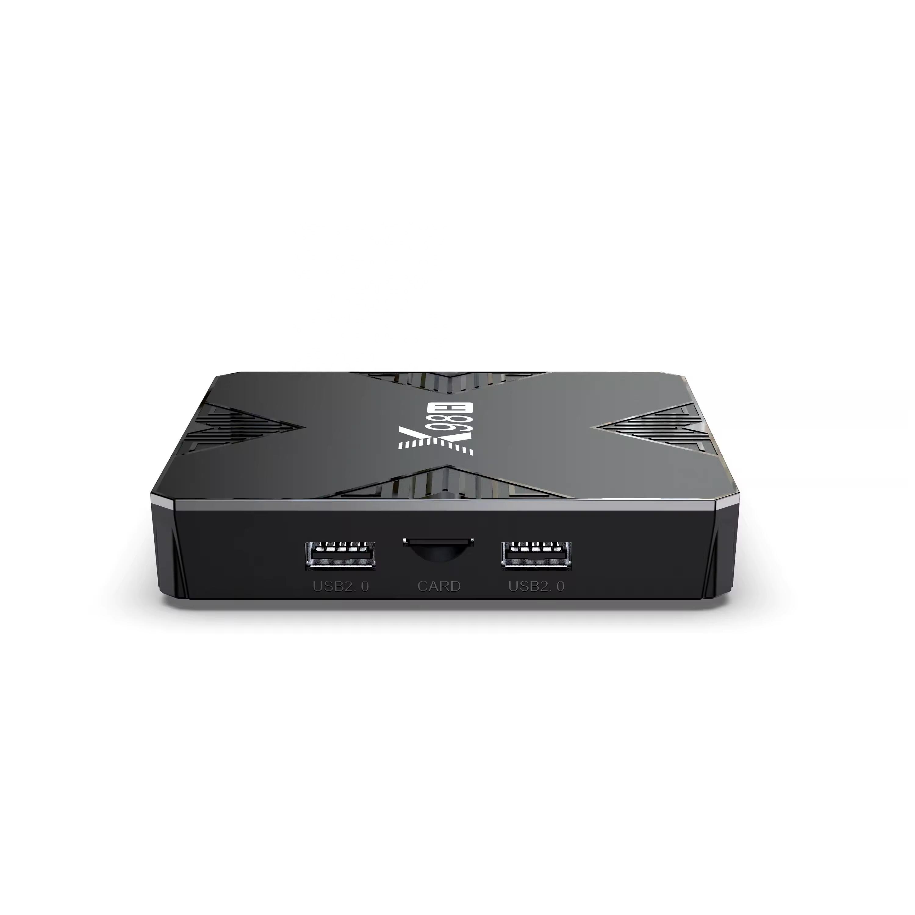 Original factory X98H 4gb 32gb Android 12 Tv Box Allwinner H618 2.4G/5Ghz Wifi cable Smart Set top Box X98H