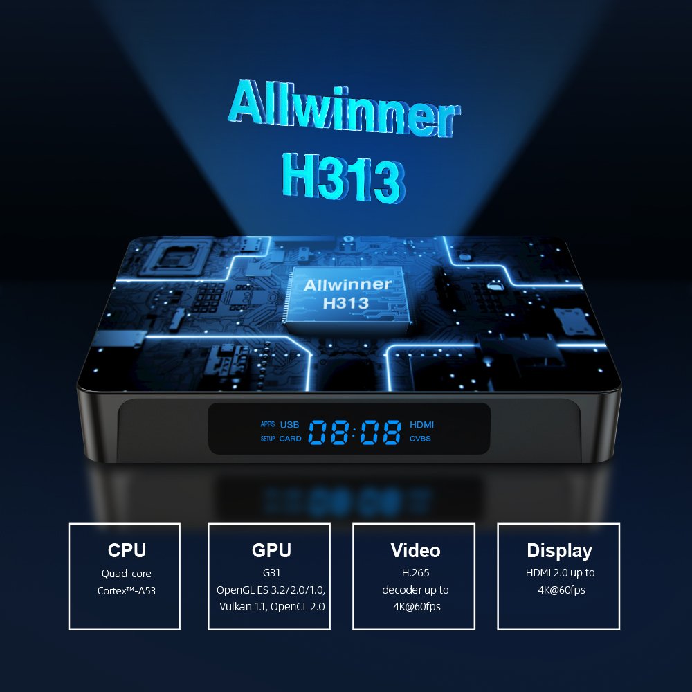 EX works HD Set-top box x96q pro IPTV Subscription Allwinner H313 2/16gb with dual wifi