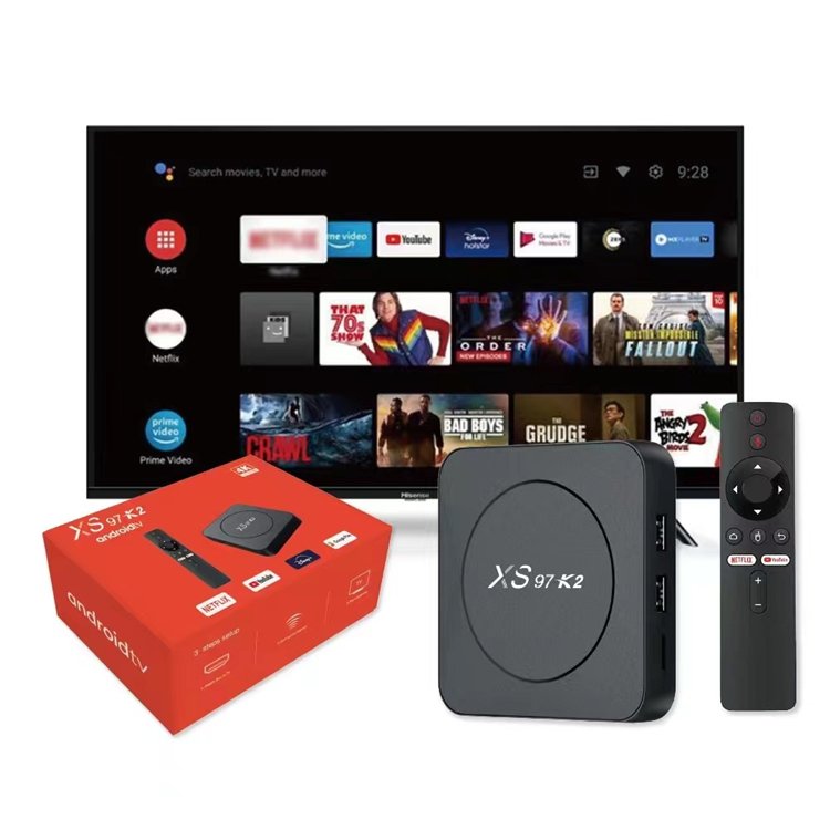 2023 wholesale XS97 K2 4k ATV Android 10.0 TV box 2gb 8gb H313 XS97K2 smart box voice remote Set Top Box fire stick