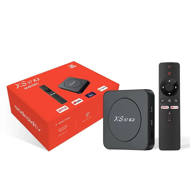 2023 wholesale XS97 K2 4k ATV Android 10.0 TV box 2gb 8gb H313 XS97K2 smart box voice remote Set Top Box fire stick