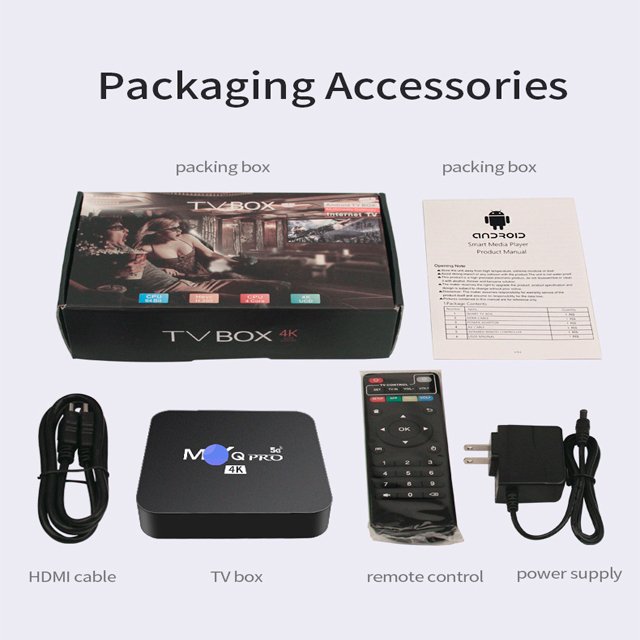high-definition TV Network player for foreign trade, Android 4K TV box, 2.4GHz WIFI network TV, set-top box