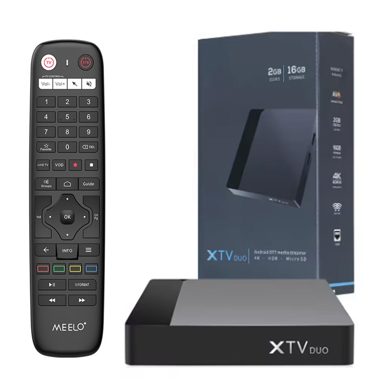 OTT PLUS Meelo+ XTV DUO iptv box Set Top Box 2G16G free 24Hour test for Europe USA Italy UK Dual wifi 5G S905W2 Android TV box