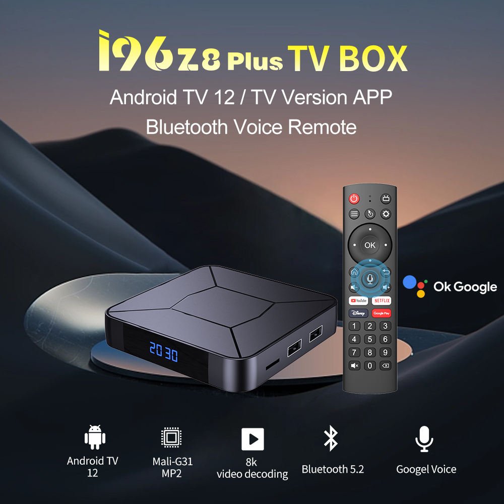 Topleo Android 12 Wifi Smart Tv Android Box i96 Z8 Plus 8K Set Top Box Atv Android Certificado Smart Tv Box