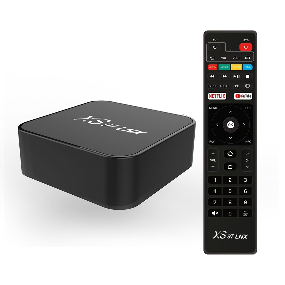 Unique DesignXS97 LNX 4K ott stb ARM cort-ex A53 tvbox linux tv box With fast shipments