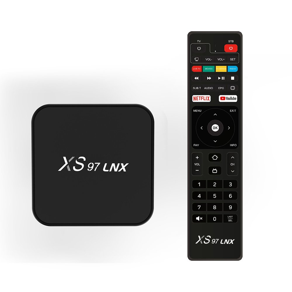Unique DesignXS97 LNX 4K ott stb ARM cort-ex A53 tvbox linux tv box With fast shipments